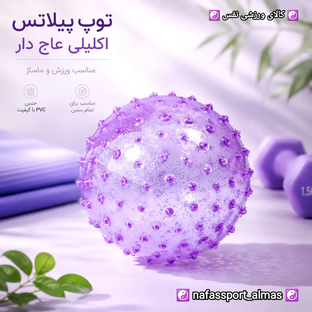 توپ پیلاتس عاج دار اکلیلی اعلا قطر ۲۵cm